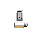 AeroPress Coffee brewing device available at Romulus and Remus Coffee